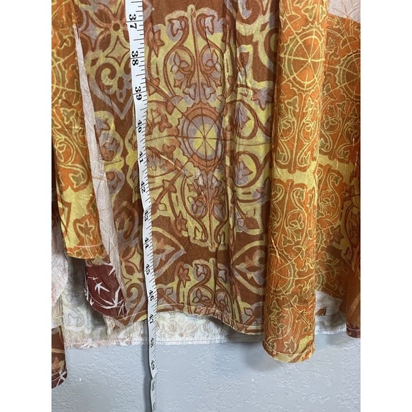 ZARA Oversized Patchwork Kaftan Boho Dress Size Medium - Picture 2 of 7